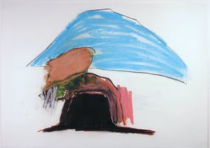 Wim Gijzen - Krijt en houtskooltekening, Zonder titel - Ingelijst (Groot) kopen? Bied vanaf 50!
