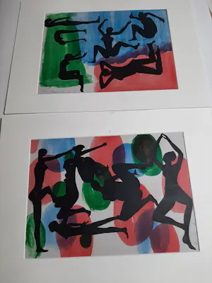 Hans Biezen - 2x Polygrafie 's werken, mensen kopen? Bied vanaf 20!