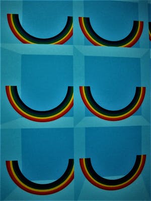 Patrick Hughes - Vermaard Brits "Op-Art" graficus - Grote zeefdruk "Made in Sky" gesigneerd kopen? Bied vanaf 1!