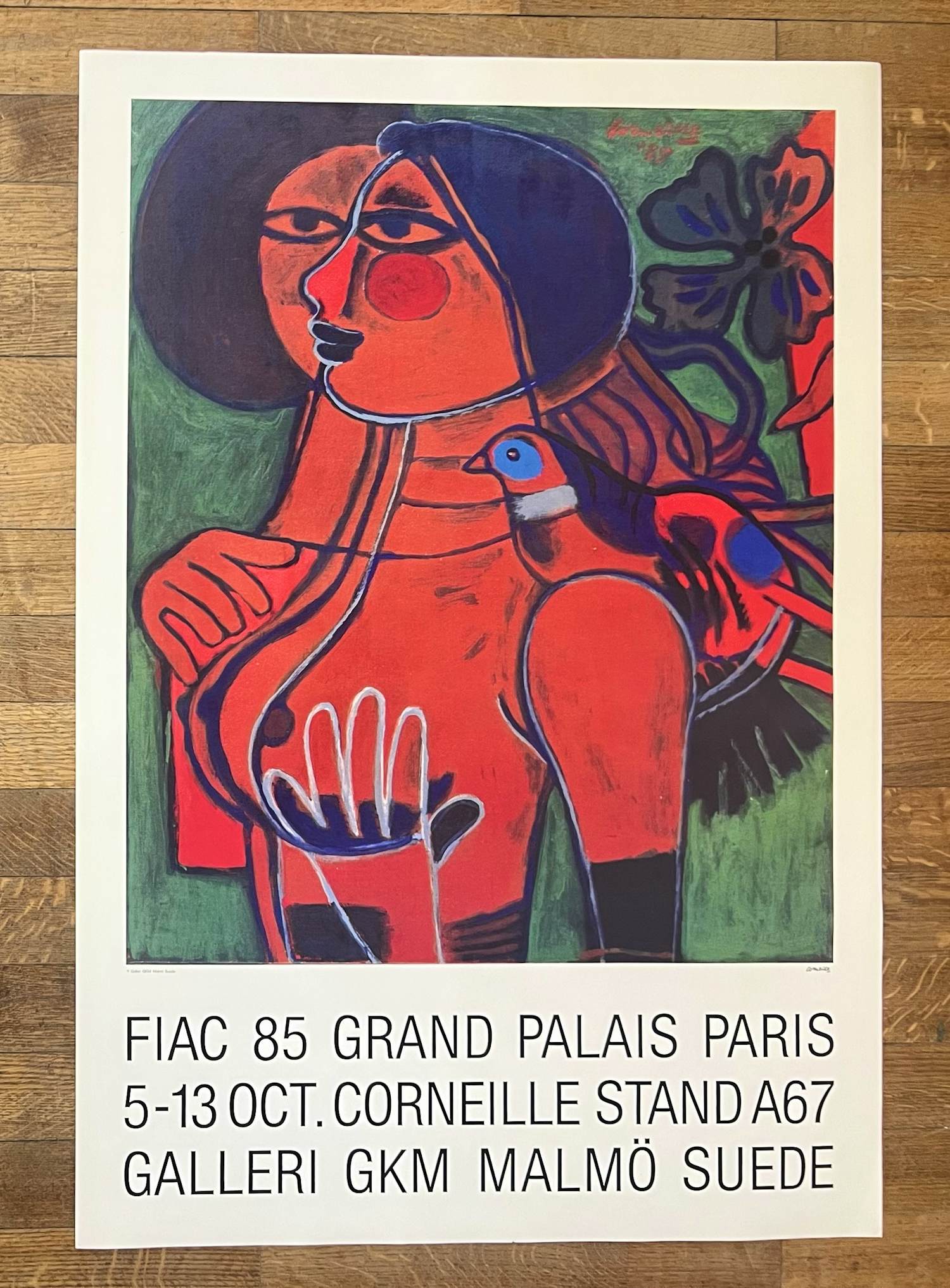 Corneille - Grote originele FIAC 85 Grand Palais poster, met Atelier Corneille stempel kopen? Bied vanaf 65!