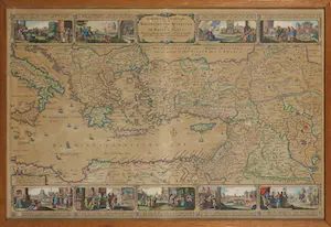 Nicolaes Visscher (II) - Gravure, Wandeling der Apostelen ende Reysen Pauli kaufen? Bieten Sie von 1!