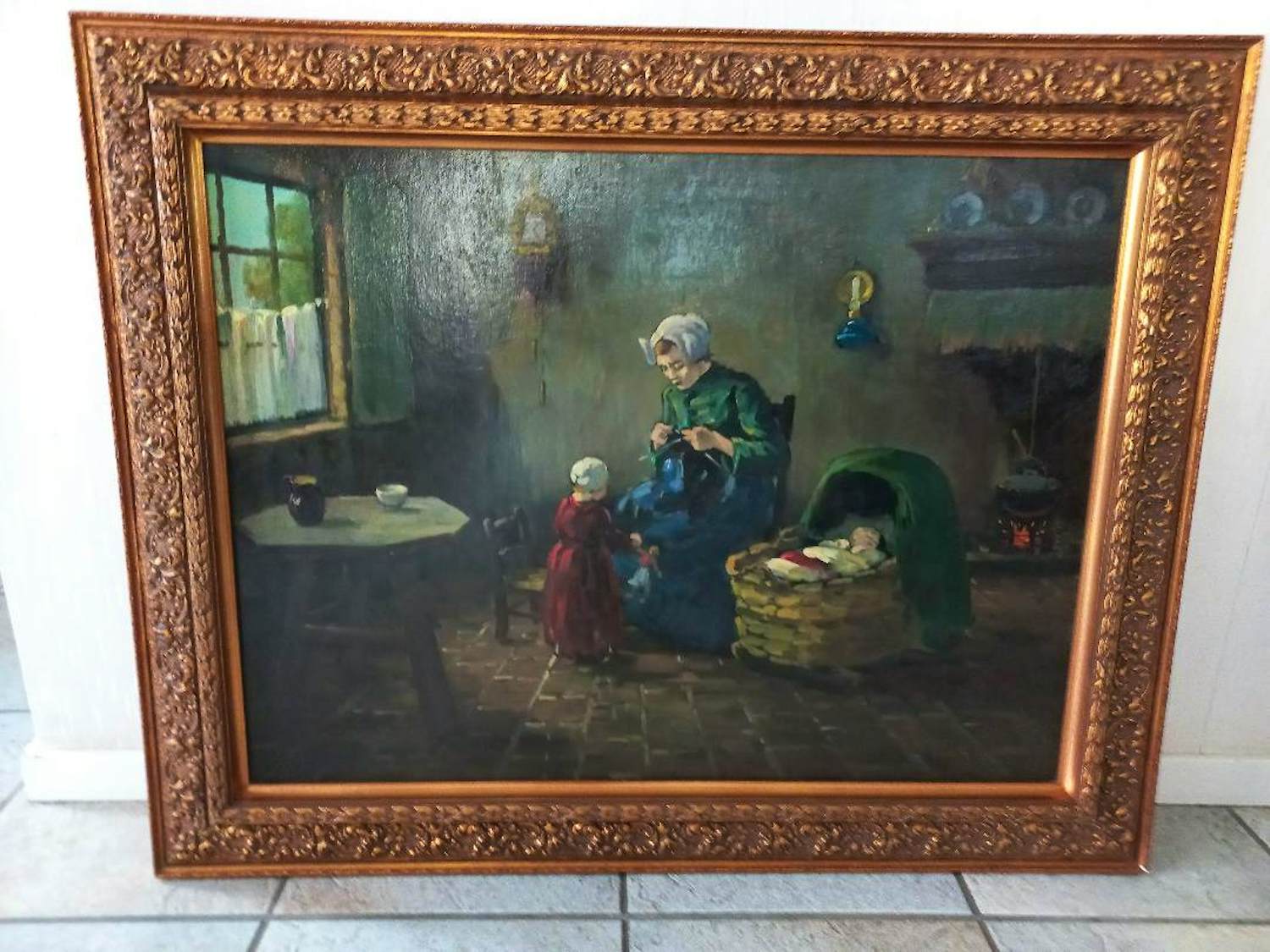 Arnout van Gilst - Huiselijk tafereel verkocht voor € 100!