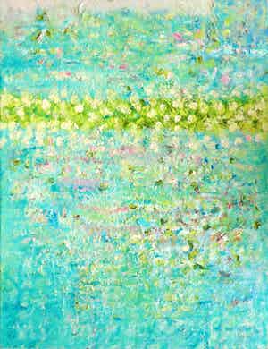 Angelos Tassopoulos - Olieverf op doek, Abstracte compositie (Zeer groot) verkocht voor € 850!