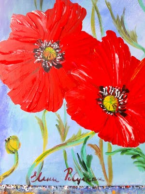 Elena Polyakova - Poppies against the sky kopen? Bied vanaf 300!