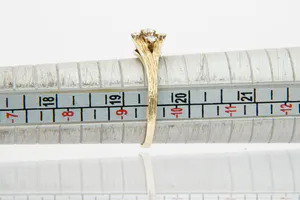 Vintage  jaren 60/70 14krt geel-goud & diamanten (0.25ct) dames fantasie ring kopen? Bied vanaf 170!