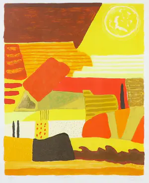 Ronald Boonacker - Zeefdruk, Toscane I - Ingelijst kopen? Bied vanaf 50!