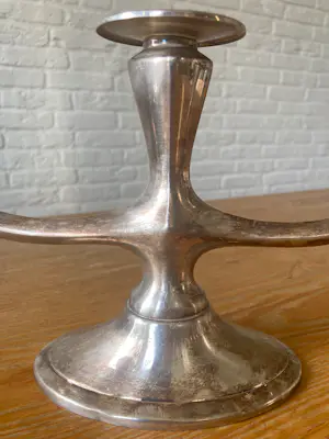 WMF - WMF Art Deco Kandelaar - gemerkt , jaren 30s-40s, Verzilverd kopen? Bied vanaf 55!