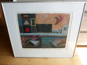 Eric Toebosch - Litho. Titel, "Hemelland". kopen? Bied vanaf 35!