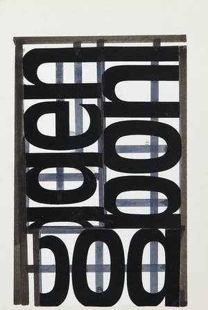 Siep van den Berg - Collage, Abstracte compositie kopen? Bied vanaf 35!