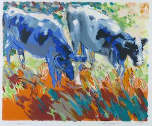 Hans Buenk - Zeefdruk, Springtime I - Ingelijst kopen? Bied vanaf 50!