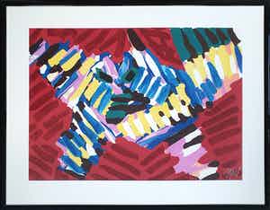Karel Appel - 'Flying owl' (1978) verkocht voor € 585!