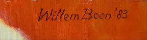 Willem Boon - Olieverf op doek, Abstracte compositie - Ingelijst (Groot) kopen? Bied vanaf 450!