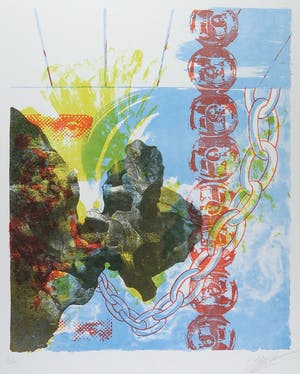 Paul Smulders - Litho, Abstracte compositie kopen? Bied vanaf 1!