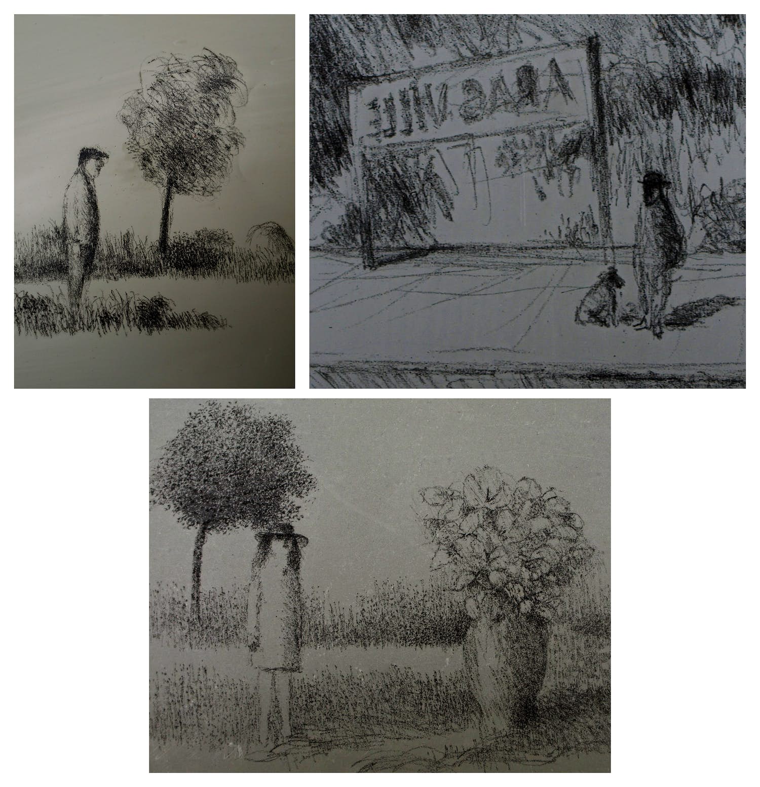 Metten Koornstra - 3 Originele drukplaten voor de litho-drukpers – 1966 - ca. 1970 verkocht voor € 50!