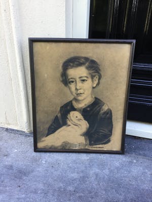 Emmanuel Adrianus Henricus van der Ven - C4808, Portret van E.E.G. van der Ven van 6 jaar oud kopen? Bied vanaf 100!