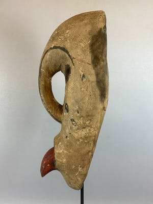 Yaka - 210231- Rare Tribal used African Yaka mask - Congo. kopen? Bied vanaf 35!