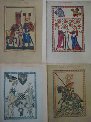 Niet of onleesbaar gesigneerd - Miniaturen Heidelberg in facsimile kopen? Bied vanaf 1!