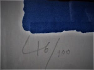 Niet of onleesbaar gesigneerd - Grote gesigneerde Lithografie "Umberto" oplage 46/100 - profess. gelijst kopen? Bied vanaf 1!