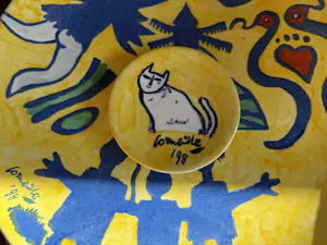 Corneille - Jubileum receptenschaal Luna + klein schaaltje Nourypharma (incl certificaat) kopen? Bied vanaf 60!