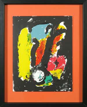 Eugene Brands - Litho, A night, a festival - Ingelijst verkocht voor € 1!