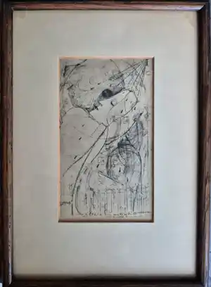 Jan Toorop - Elegante Art Nouveau afdruk naar Jan Toorop – symbolistische vrouw – ingelijst verkauft für € 30!