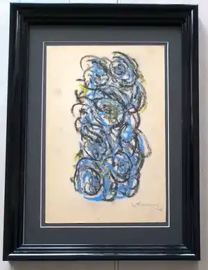 Theo Wolvecamp - Abstracte voorstelling verkocht voor € 235!
