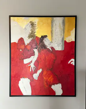 Menno Bauer - Prachtig schilderij: ‘ Weigeren te vluchten’ kopen? Bied vanaf 150!