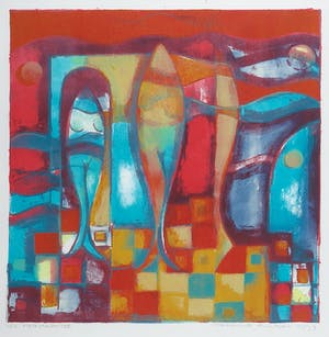 Marianne Aulman - Litho, Mermaids IV - Ingelijst kopen? Bied vanaf 35!