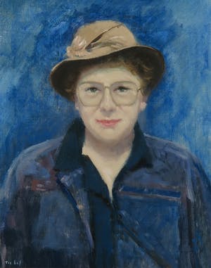 Tie Hof - Olieverf op doek, Portret - Ingelijst kopen? Bied vanaf 1!