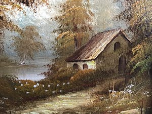 Niet of onleesbaar gesigneerd - Huisje in bos. kopen? Bied vanaf 1!