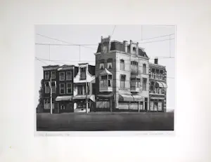 Wim Bettenhausen - Ets en aquatint, Turfmarkt kopen? Bied vanaf 50!