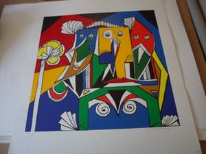 Maartje Wijngaarden - Zeefdruk, Zonder titel kopen? Bied vanaf 20!