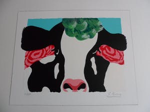 Engelien Kooy - Engelien Kooy - Zeefdruk. Titel, "LES VACHES III ". kopen? Bied vanaf 20!