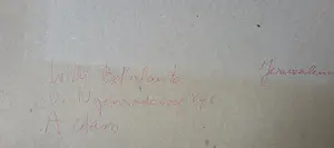 Willy Belinfante - Jeruzalem schetsboek kaufen? Bieten Sie von 300!