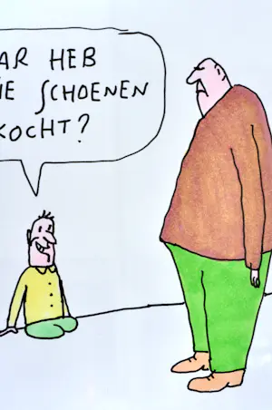 AcheterKamagurka - Positief blijven - Originele cartoon - Gesigneerd - 21x29 cm - Ingelijst? Enchérissez de 390!