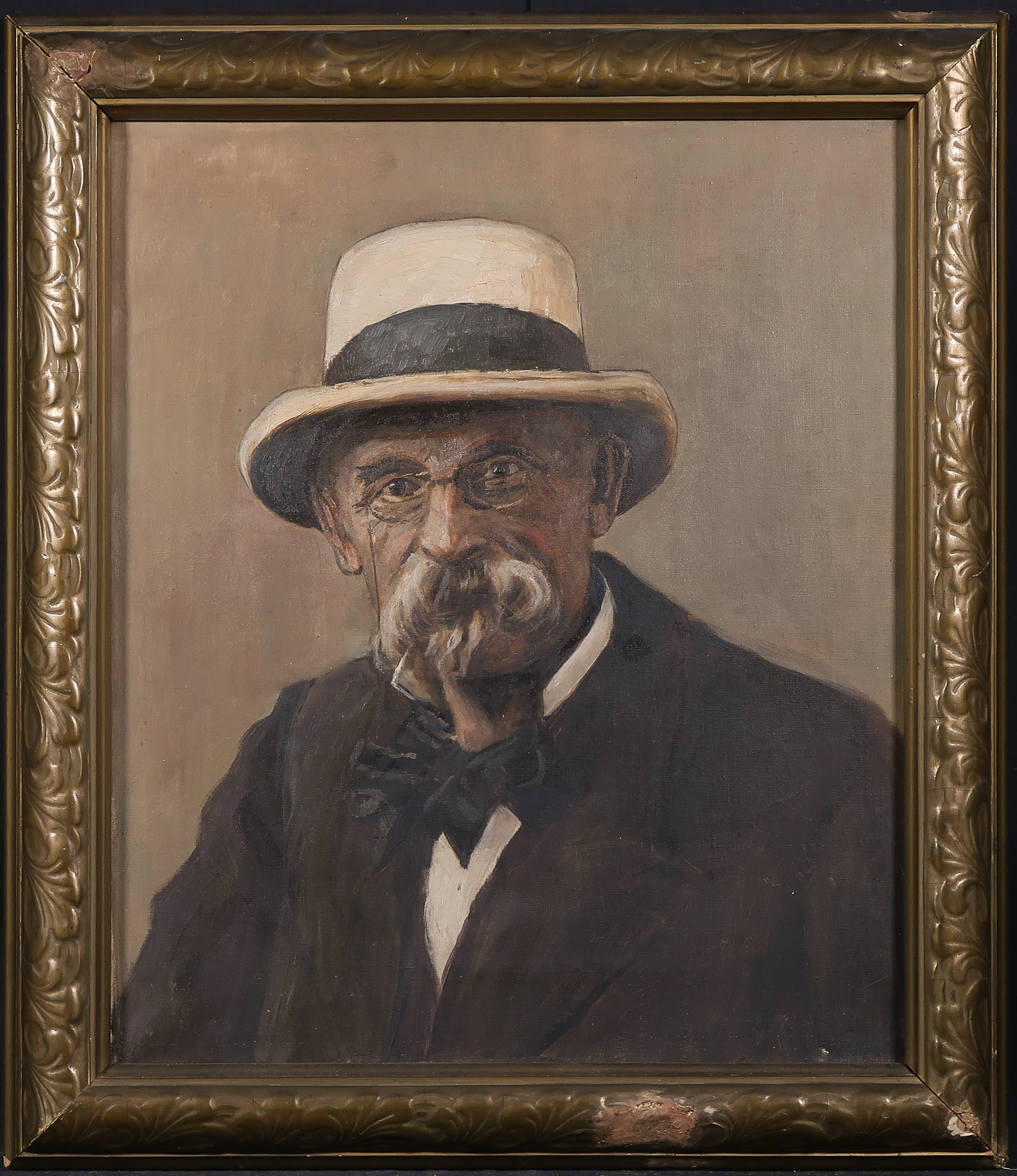 Hans Munzinger - Olieverf op doek, Portret - Ingelijst kopen? Bied vanaf 100!