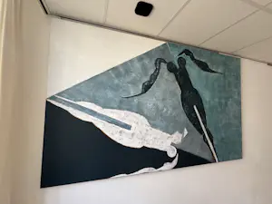 Paul Vincken - abstract kunstwerk vrouwenduo kopen? Bied vanaf 600!