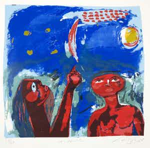 John Lie a Fo - Zeefdruk, Etoile verkocht voor € 35!