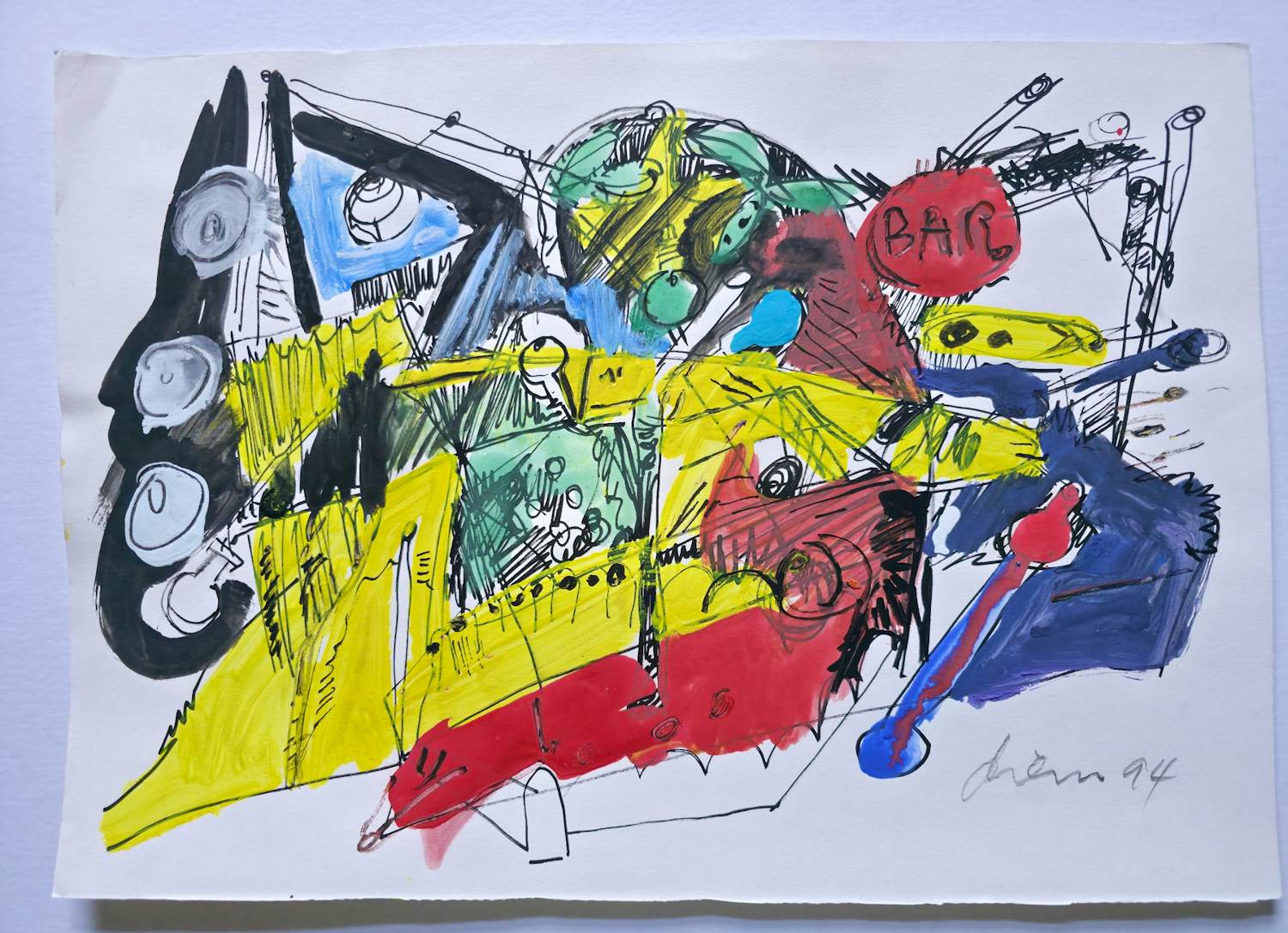 Peter Diem - gemengde techniek - 1994 kopen? Bied vanaf 100!