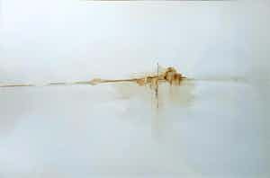 Jan Montyn - Aquarel - Ingelijst (zeer groot) verkocht voor € 280!