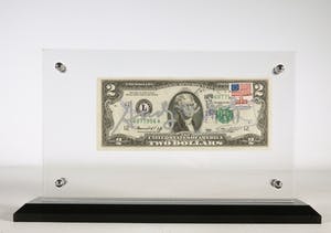 Andy Warhol - Handgesigneerde 2 Dollar Bill kopen? Bied vanaf 1!