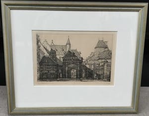 Niet of onleesbaar gesigneerd - C3883-7, stadsgezicht kopen? Bied vanaf 10!