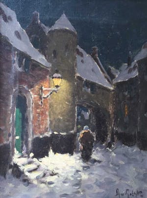 Arnout van Gilst - C3805-5 - Winterstraatje kopen? Bied vanaf 50!