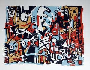 Kees te Kolste - Zonder titel - zeefdruk oplage A.P. kopen? Bied vanaf 45!