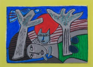 Corneille - Litho, Complicite entre la feme - Ingelijst kopen? Bied vanaf 150!