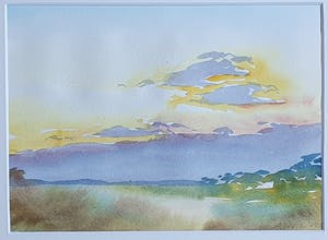 Arie Wols - Abstract landschap 1 kopen? Bied vanaf 90!