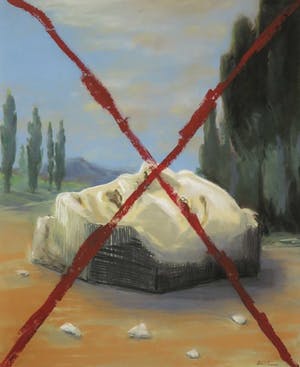 Knikov - Pastelkrijt op papier, What do we do with our heads - Ingelijst kopen? Bied vanaf 70!