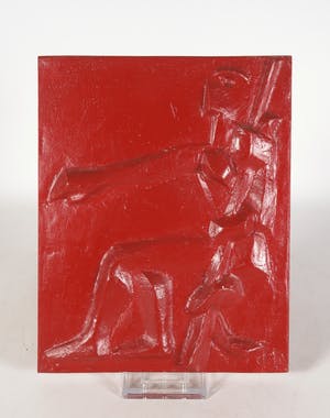 Yasuo Mizui - Hansjörg Gisiger en Maurice Lipsi - Drie Asklepios haut-reliëfs in thorolith kopen? Bied vanaf 100!