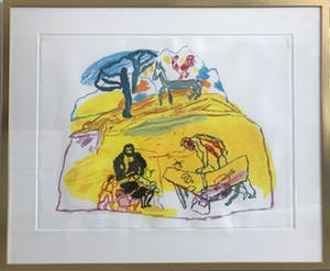 Pieter Defesche - Figuren en Haan met Ezel kopen? Bied vanaf 200!