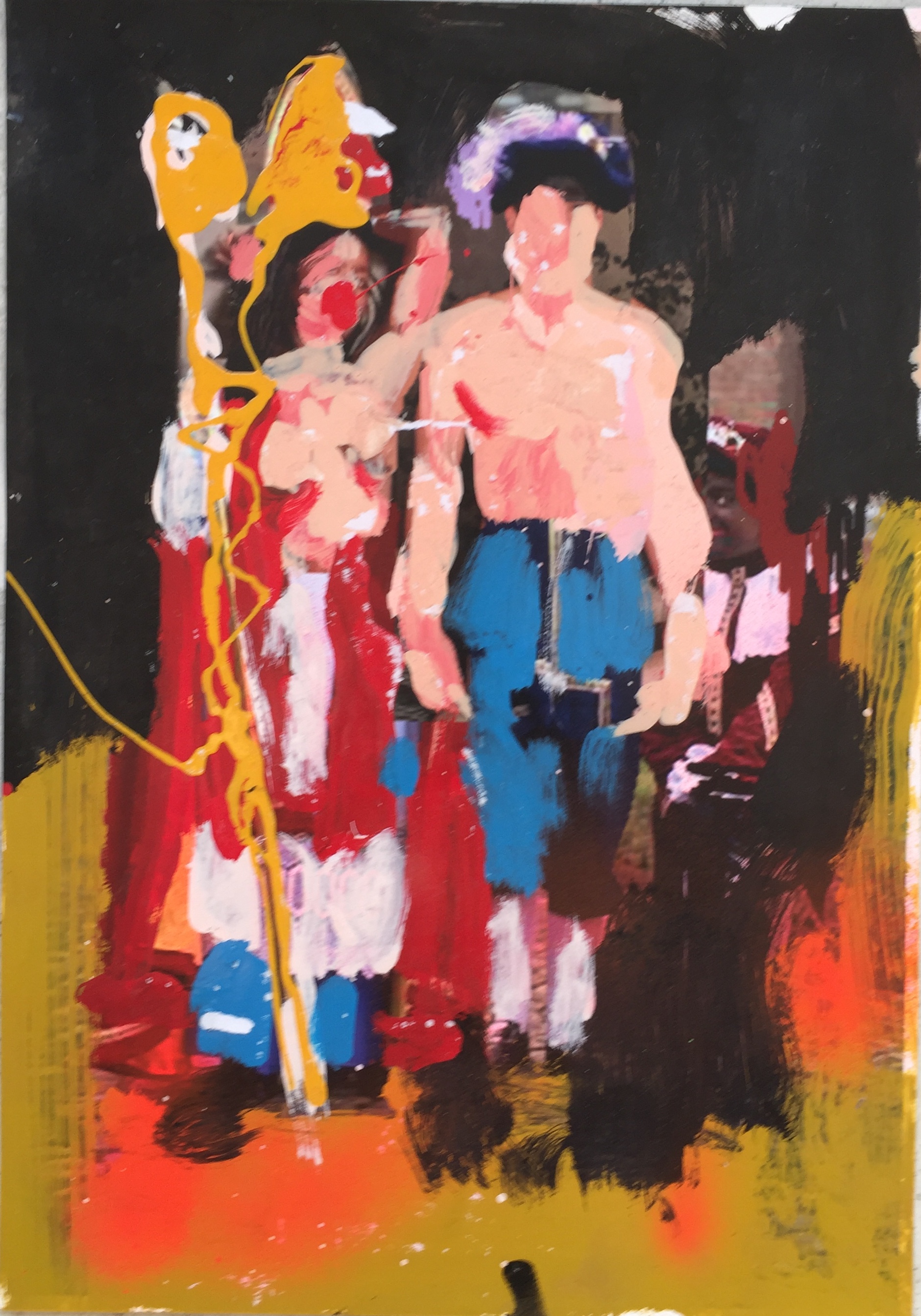 Peter Klashorst - Originele handgesigneerde tekening - Sinterklaas en Zwarte Piet kopen? Bied vanaf 1!